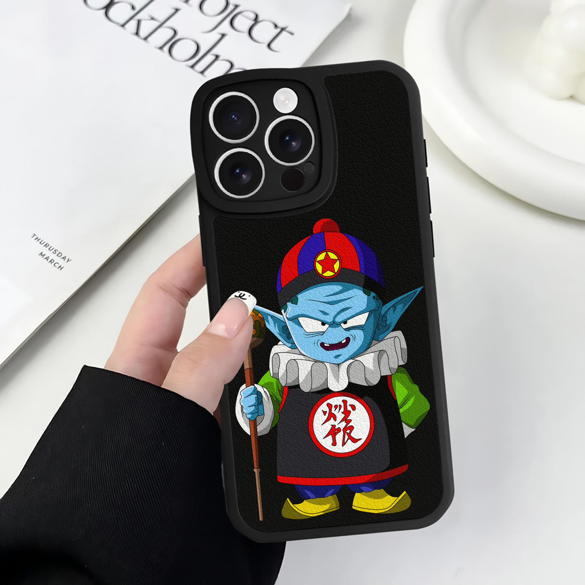 （画像用） ドラゴンボール DRAGON BALL 【iPhone 16シリーズ対応】シリコンスマホケース（レザー調） 材質：シリコン
